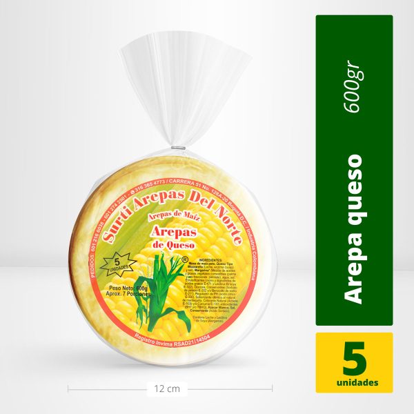 Arepa Queso x5